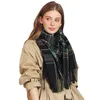 Foulards Visrover hiver Plaid cachemire femme écharpe mode femme laine handfeel châle noir blanc enveloppe chèque étole couverture 2209294343486