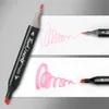 Marcadores 30/40/60/80 Set Manga Dibujo Pluma A base de alcohol Punta de fieltro Twin Brush Art School Supplies Sketching 220929