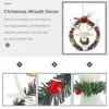 Decorative Flowers 3Pcs Christmas Hanging Wreath Artificial Reindeer Head Door Party Decor