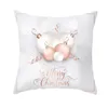 Pillow Pink Gold Christmas Peach Skin Cover Holiday Home Decoration Wholesale