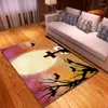 Carpets Halloween Bats Pumpkin Lantern Carpet Kids Room Festive Bedroom Decoration Anti-slip Rus Mat Area Rug For Living