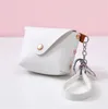 Fashion Ladies PU Leather Mini Coin Purses Card Key Holder Wallet Solid Color Clutch Bag Kids Purses Small Handbag Bag DE803