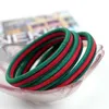 Classic South Korea Hair Accessories Green Red Patchwork Color Elastic Hair Band Ring Rope Circle Cord Gum Tie Girls Stretchy Scrunchy Ponytail Holder