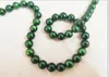 Cadenas Elegente Collar de perlas Green Green Green Pearl de 9-10 mm del Mar del Sur para mujeres 188890