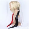 Lady Fashion Black Red Straight Hair Cosplay Full Syntheti Women's Party Wigs