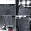 Herr jeans v￥r sommaren m￤ns jeans bomull denim hip hop slack botten joggers streetwear mager bl￥ byxor hombre harem byxor m￤n 2740 220929