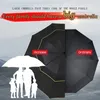 Umbrellas Large 125cm Umbrella Double Layer Folding Windproof Female Car Luxury Men Rain Women Travel Business Portable Parasol 220929