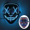 Cos Masque d'horreur Halloween Mixed Color Led Mask Party Masque Masques de mascarade Neon Light Glow In The Dark Horror Glowing Face cover 400pcs DAW494