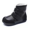 Boots märke Real Goat Fur Baby Boy Winter Snow Kids Boys Shoes Bareanuine Leather Australia Ankle T220928