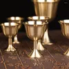 Cups schotels Feng Shui Copper Water Cup Tibetaanse Boeddha Bowl theekopjes Bar Goblet Wine Goddess of Wealth Home Decoration Drinkware