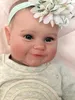 Puppen NPK 50CM Vollsilikon Reborn Baby Girl Maddie Hochwertige handgefertigte 3D-Farbe mit sichtbaren Adern Wasserdichtes Badespielzeug 2209307948630