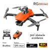 M26 rc drone 4k hd dual fotocamera wifi fpv gps quadrcopter dron un tasto ritorno home motoless motoless ostacole simulatori droni rg109 max