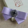 Bow Ties 2022 Elegant School Children Boy Girl Party Club TV -show Bowtie Cravat Accessoire Double Layer Nestie British Rhinestone Tie