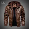 Men's Leather Faux Mens Jackets Winter Casual Motorcycle PU Biker Coats European Windbreaker Genuine 220930