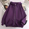 Damen Hoodies Sweatshirts Übergroße 10 Farben Zip Up Sweatshirt Frauen Paar Kleidung Kawaii Y2k Streetwear Männer Kpop Koreanische Stil Tops 220930