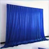 Party Decoration 3x/10x10ft Ice Silk Fabirc Backdrop Curtain Drapes Stage For Wedding Event Banquet Baby Shower Birthday Wall Drop de Dhtdj