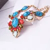 Chains Hyperbole Colorful Blue Uneven Epoxy Resin Pllished Druzy Big Oval Choker Necklace Bohemia Luster Geometric Fashion Jewelry