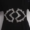 Ремняки дизайн бренда страза с бисером пояс для женщин для женщин геометрический кристаллический пояс эластичный корсет