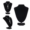 Smycken p￥sar 25 18 cm sammet halsband h￤nge nackmodell rekvisita display stativ h￥llare