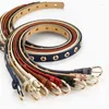 Belts Fashion Full Hole Belt Female Casual Decorative Jeans Pin Buckle Personality Convex Eye Ladies Thin For Women