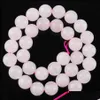 Stone 6 8 10 12mm Rose Quartz Natural Stone Round Ball Loos Spacer Beads Diy Jewelry Earrings Making BY915 Drop Delivery 2 Carshop2006 Dheyjj