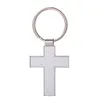 Sublimate Cross Cross -keychain transfer metal keychains diy diy geal explicing accessosities