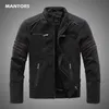 Herrläder faux män vinter varumärke jacka casual motorcykel inner fleece pu kappjackor herr kläd streetwear 220930