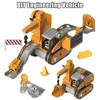 Diecast Model car Nut Disassembly Engineer Car Loading 4 In1 Deformed Engineering Truck Excavator Enfants Vis Boy Creative EducationAa Toys DIY 220930