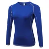 Actieve shirts dames yoga snel droge panty's vrouwelijke sportschool kleding sport tops hardlopen blouse jogger's jogging jerseys dames rashguard