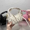 Shoulder Bag miubag Designer Bags Women Crossbody Fashion Stripes Tote Bag Wrinkled Leather Handbags Pink Messenger Letter Printing Purse 220926