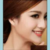 Stud Earrings Beautifly Fashion Accessories 1 Pair 925 Sier Plated Moon Star Stud Drop Delivery 2021 Jewelry Mjfashion Dh1Kx