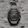2022メンズウォッチバイオセラミックプラネットムーンフル機能Quarz Chronograph Watch Mission 42mm Nylon Luxury Watch Limited Edition 3656271