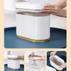 Śmieci 4L Smart Sensor Trash może biurko małe piękne mini światło luksusowy koszyk wiatrowy Papelera Escritorio 220930