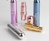 Parfüm Kozmetik Işık Taşınabilir Ruj Şekli Slip Olmayan Desen Moda Seyahat İçin Boş 6ml Metal Mermi Sprey Şişesi
