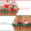 Christmas Decorations Wooden Train Ornament Merry Decora For Home Xmas Santa Claus Gifts Kids Navidad 2022 Happy Year