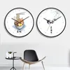 Wall Clocks Cute Food Chinese Style Silent Clock Simple Personality Modern Design Living Room Metal Retro Charts