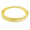 Bangle 24k Real Gold Armband Multi-Circle Electricating for Women's Wedding Jewelry Gifts