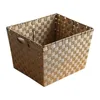 Acabamento manual de cesta de cesta de armazenamento nórdico de armazenamento