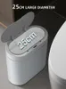 Waste Bins Narrow Bathroom Smart Trash Can 9L Electronic Automatic Garbage Bintoilet Waterproof Sensor Bin 220930