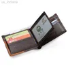 Wallets Men Wallets Genuine Cow Leather Short Design Card Holder Passcard Pocket Men Purse High Quality Brand Male wallet L220929