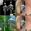 Dangle Lustre Dangle Lustre Champignon Boucles D'oreilles Hypoallergénique Fée Bijoux Cristal Naturel Irregar Blanc Transp Mjfashion Dhkng