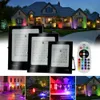 30W 50W 100W 200W LED RGB Floodlight com LEDs SMD2835 remotos fora do jardim ￠ prova d'￡gua Luzes decorativas para o jardim