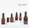 Brown Glass Empty Perfume Spray Bottle 10ml-100ml Fine Mist Atomizer Refillable Bottles Vial For Essential Oil Cosmetic