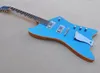 Metal Azul 6 Strings Guitar