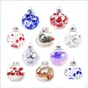 Christmas Decorations Christmas Decorations Transparent Plastic Ball Baubles 6Cm Tree Ornament Party Wedding Clear Balls D Sports2010 Dhzlh
