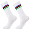 Sports Socks Pro Team Aero Bisiklet Çorapları Anti Slip Silikon Yol Bisiklet Çoraplar Erkekler Spor Kalsetinler Ciclismo 220930