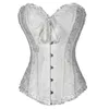 Damesjapon dames dames stalen botten taille trainer corset overbust veter omhoog cincher shaper xs-6xl qlf819