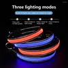 الياقات الكلاب PET LED LED Cuttable ABS Tube Magic Strip Light USB شحن مضيئة مضاد للماء توهج عاكس قابل لإعادة الشحن