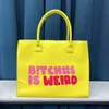 HBP Totes Evening Bags Fashion Words Tote stor kapacitet Handv￤ska Makaron Color PU Women's Shopping Handv￤skor 220930