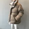 レディースダウンパーカー冬のジャケットストリートポリエステルジッパーストレート3ソリッドカラーパッド付きコート暖かいフェムブラック女性服220930